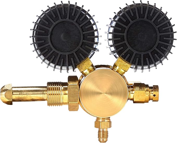 SPARC Premium Nitrogen Regulator HVAC LIFETIME USA Warranty 0-600PSI Delivery Pressure - Brazing Purging Testing - CGA580 Inert Gas Helium Argon