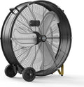 CCGIRU 30 Inch Industrial Drum Fan, 13000 CFM 3-Speed Heavy Duty Shop Fan for Warehouse, Workshops, Garage, Factory and Basement - UL Safety Listed