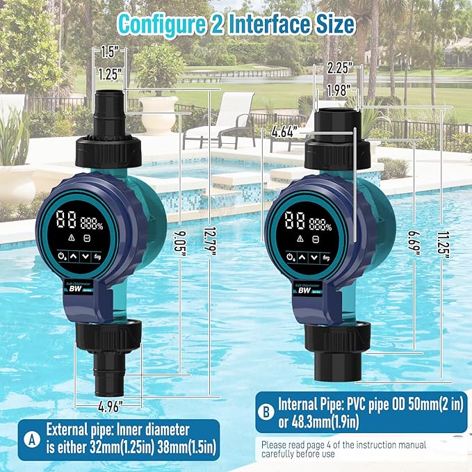 Smart Saltwater Pool Chlorinator System, Up to 12,000 Gallons Pool, Saltwater Chlorine Generator with Smart App, Salt Chlorine Generating System with Smart Digital Panel