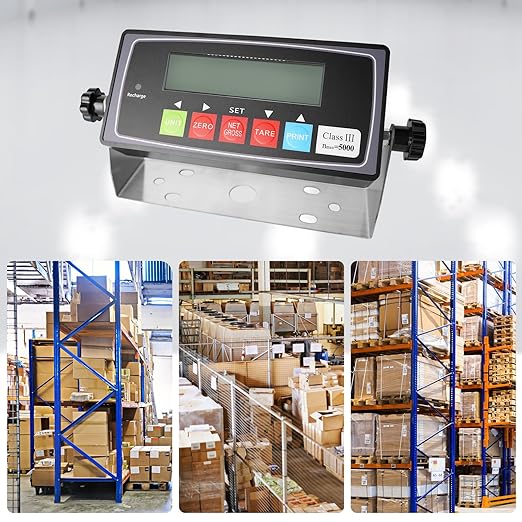 10000LBS Livestock Scale High Precision Indicator, Floor Scale Kit with NTEP Indicator Suitable for Electronic Platform Scale for Cattle Pigs Sheep