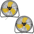 18" High Velocity Floor Fan, 3800 CFM Heavy Duty Industrial Floor Fan, 3 Speed, 360 Degree Tilt, Wall Mounted & Floor Design for Warehouse, Basement, Factory, Barn, Garage - UL Safety Listed