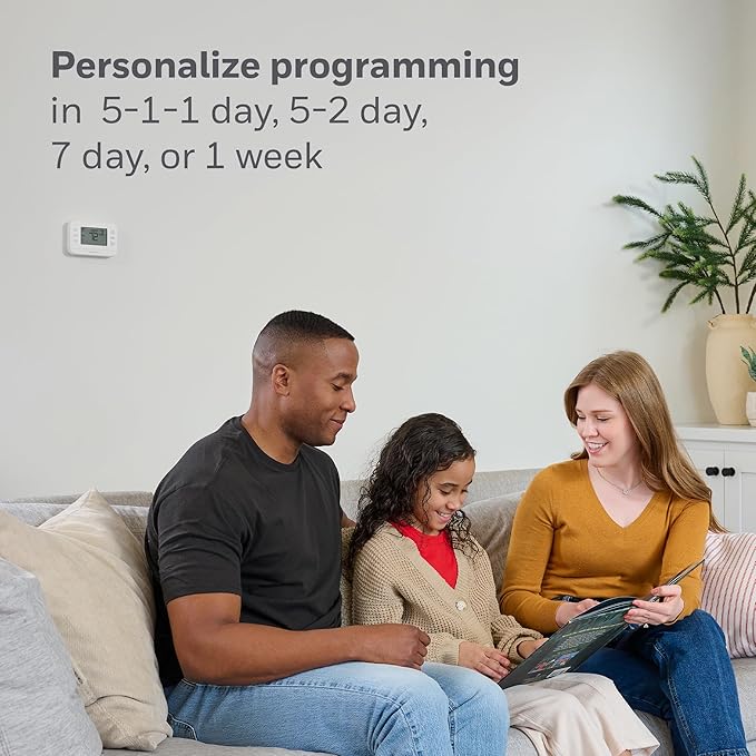 NEW! Honeywell Home Smart Thermostat, Conventional/Heat Pump Compatibility, WiFi Thermostat for Home, X2S, White