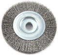 Forney 72744 Wire Wheel Brush, Fine Crimped with 1/2-Inch Arbor, 4-Inch-by-.008-Inch