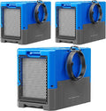 190Pints High Efficiency Commercial Dehumidifier for Basements-6000 Sq Industrial Grade Dehumidifiers with Pump & Drain Hose for Crawl Spaces Water Damage Restoration-Auto Defrost, Memory Starting-3PC