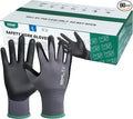 Kebada W5-60 Pairs Bulk Safety Work Gloves Foam Nitrile Coated, Seamless Knit Nylon Glove with Grip, Ideal for Mechanic, Warehouse, Construction & Gardening, Small