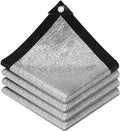 vensovo 95% Aluminum Shade Cloth - Reflective Aluminium Shade Netting Sun Shade Cover with Grommets for Cars, Dogs, Outdoor, RV, Patio (8x24FT)