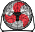 20" High Velocity Floor Fan, 5300 CFM Heavy Duty Industrial Floor Fan, 3 Speed, 360 Degree Tilt, Quiet Operation for Warehouse, Basement, Factory, Barn, Garage - UL Safety Listed
