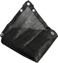 40% 12 ft X 14 ft Black Shade Cloth, Plant Cover Sun Block Screen Taped Edge with Grommets - for Outdoor Patio Tomatoes Barn Kennel Greenhouse