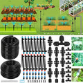 250FT Drip Irrigation Kit – 2026 New Quick-Connect Micro Irrigation System with 1/4'' 1/2'' Tubing, Locking Nozzle Emitters, Adjustable Misting Sprayers for Gardens, Lawns,Raised Beds and Greenhouses