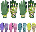 Thorn Proof&Puncture Resistant Gardening Gloves with Grip,Garden Glove for Women, Leather Yard Work Gifts