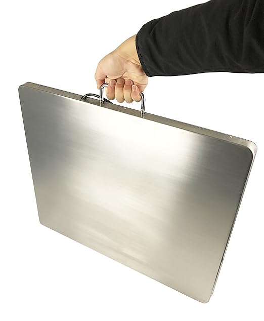 Angel USA Extra Large Platform 22 inches x 18 inches Stainless Steel 400lb Heavy Duty Digital Postal Shipping Scale, Powered by Batteries or AC Adapter, Great for Floor Bench Office Weight Weighing