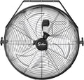 Simple Deluxe 20 Inch High Velocity 3 Speed, Black Wall-Mount Fan for Warehouse, Greenhouse, Workshop, Patio, Factory and Basement