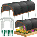 2 Pack 79"x40" Garden Shade Kit, 70% Garden Sun Shade Cloth with Hoops for Plants Heat Protection, Raised Garden Bed Shade Cover Plant Sun Shade for Outdoor Plants Vegetables
