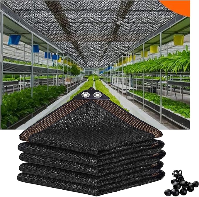 90% Shade Cloth - 12x23FT Plant Shade Mesh Netting with Grommets, Outdoor Sun Shade Cover for Garden Patio Plants Greenhouse Chicken Coop