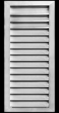 HVAC Premium 14"W x 36"H Aluminum Exterior Gable Louver Vent for Walls & Crawlspace - Weather-Resistant Air Grille with Screen Mesh - [Outer Dimensions 15.75"W x 37.75"H]