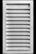 HVAC Premium 16"W x 26"H Aluminum Exterior Gable Louver Vent for Walls & Crawlspace - Weather-Resistant Air Grille with Screen Mesh - [Outer Dimensions 17.75"W x 27.75"H]