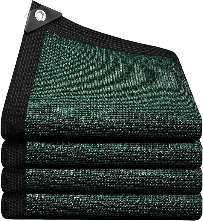 80% Shade Cloth - Sun Shade Cloth Mesh Tarp with Grommets for Plant Cover 4x8FT Patio Canopy Garden Pergola Greenhouse Car Barn Kennel