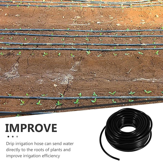 HANABASS 4/7 Drip Irrigation Tubing Heavy Duty Water Hose for Garden and Agriculture Irrigation Systems Flexible Watering Hose for Efficient Automatic Drip