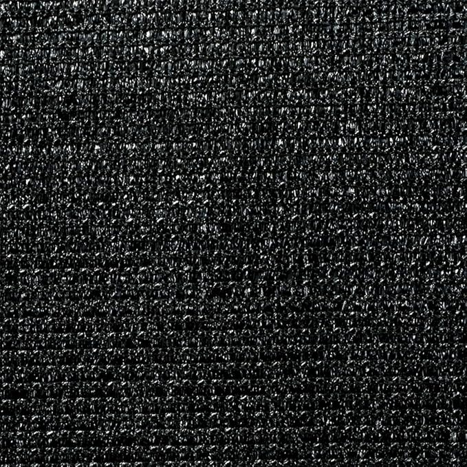 Shatex 90% Shade Fabric 6x16ft Sun Shade Cloth with Grommets for Pergola Cover Canopy Black, 12 Bungee Balls