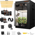 Spider Farmer SF4000 Grow Tent Kit Complete 4x4x6.6ft Samsung LM301H EVO LED Diodes, 450W Grow Light Complete System Grow Tent Set 48"x48"x80" with 6" Ventilation System GGS Smart Controller 2025