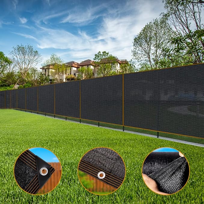 Shade Cloth - Garden Shade Mesh Netting with Grommets Outdoor Sun Shade Cover for Pergola Patio Plants Greenhouse Chicken Coop Black Shading Rate 70% -90% (3X20FT)