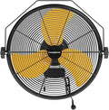 18 Inch High Velocity Wall Mounted Fan, 4580 CFM 3-Speed Metal Wall Fan with Sealed Motor, 180° Tilting Heavy Duty Industrial Fan for Patio, Garage, Barn & Gazebo, UL Listed