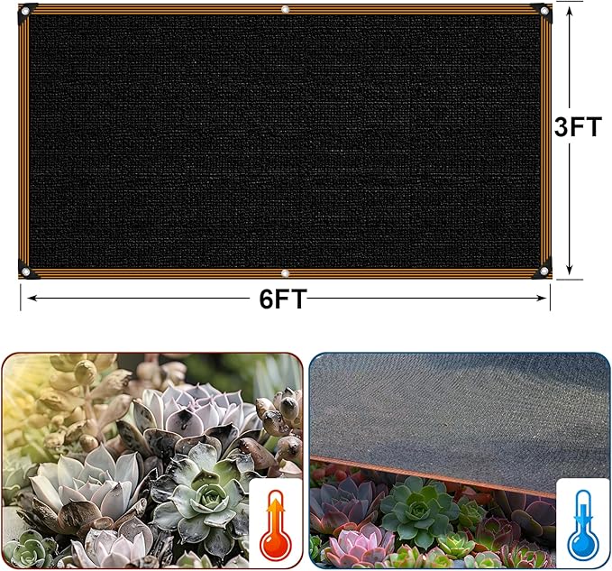 Shade Cloth - for Garden 90% Plant Shades Mesh Tarp with Grommets Outdoor Sun Shades Netting for Chicken Coop Greenhouse Vegetables Pergola Patio Cover