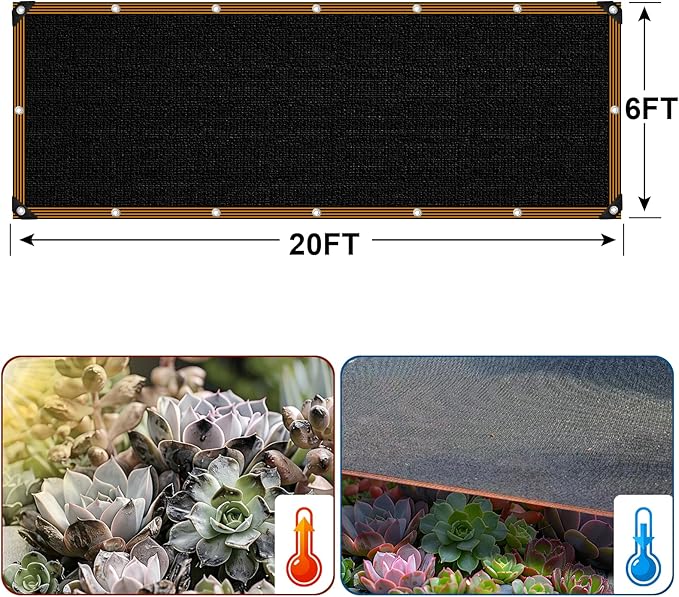 Shade Cloth - for Garden 90% Plant Shades Mesh Tarp with Grommets Outdoor Sun Shades Netting for Chicken Coop Greenhouse Vegetables Pergola Patio Cover