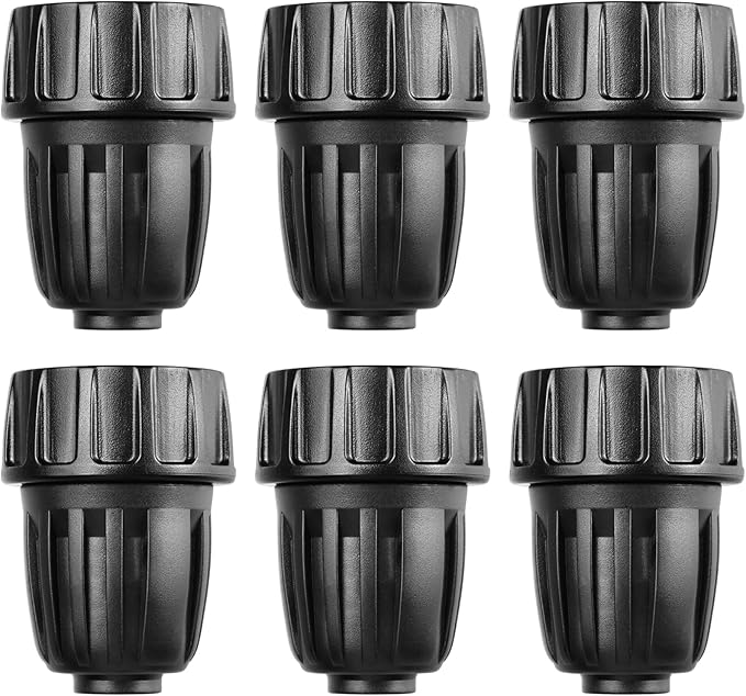 Gardrip 3/4 Inch Female Pipe Thread to 1/2 Inch Drip Irrigation Tubing Adapter: 6 Pieces 1/2 In. Barbed Drip Line x 3/4 In. Faucet PVC Adapter Connect 3/4" FHT Faucet Garden Hose