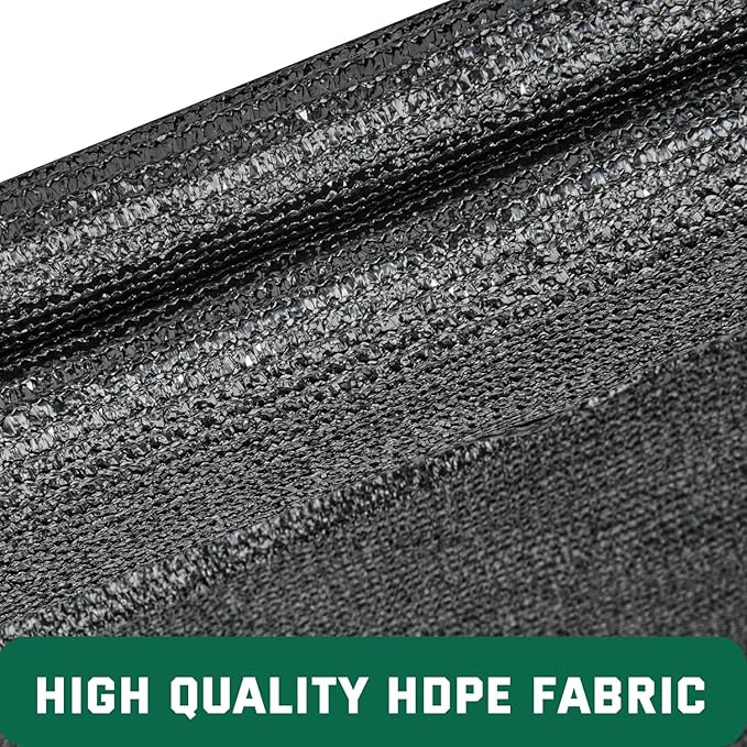 Kesfitt 70% Shade Cloth 10x20 ft, Breathable HDPE Mesh Sun Shade Tarp for Garden & Greenhouse, UV Resistant Outdoor Shade Fabric with Copper Grommets for Plants, Patio, Yard