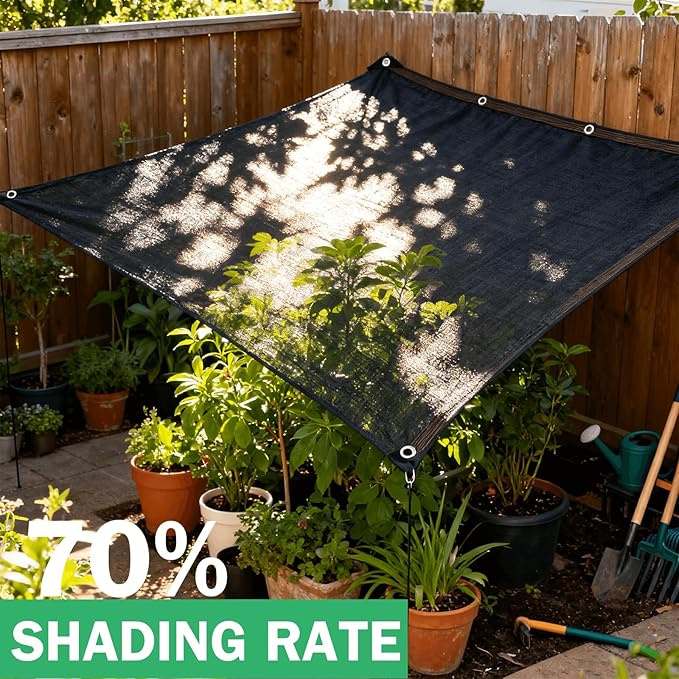 Shade Cloth -for Garden Plants,60-70% Sunblock Shade Neting -for Outdoor Garden Bed Neting Mesh Pergola Patio Lawn Sun Cloth - for Dog Kennel Cover Chicken Coop