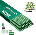Orgrimmar 26 PCS 48" Garden Stakes 4ft Plastic Coated Climbing Plant Support Stakes Climbing Frame for Tomato Cucumber Eggplant Vine Vegetable (48 Inch)