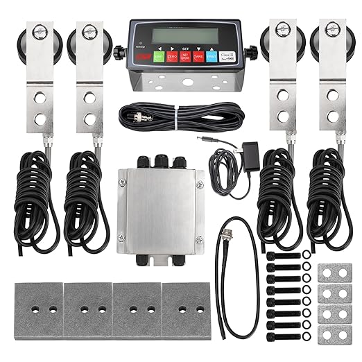 10000LBS Livestock Scale High Precision Indicator, Floor Scale Kit with NTEP Indicator Suitable for Electronic Platform Scale for Cattle Pigs Sheep