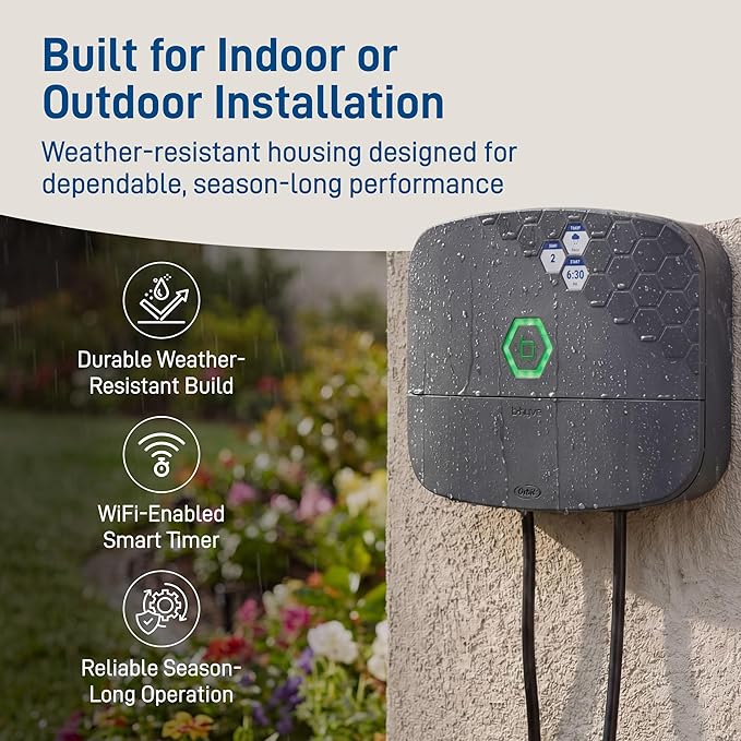 Orbit B-hyve XR Smart Sprinkler Timer - 16-Zone - WiFi-Enabled Indoor/Outdoor Irrigation Controller - App Control - Weatherproof Watering System - Multi Zone - Custom Programs - 57995