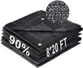 LOVE STORY 8x20FT 90% Black Garden Shade Cloth, Sun Shade Cover Net Mesh Tarp with Grommets, Sunblock Net for Garden,Greenhouse,Plants and Patio