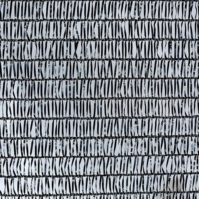 Agfabric 40% Sunblock Shade Cloth Cover with Clips for Plants 6’ X 20’, Black