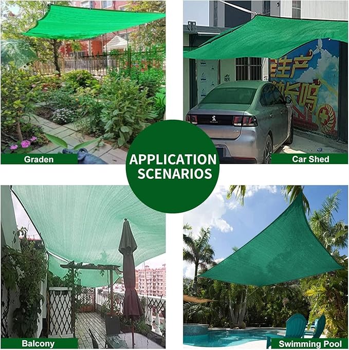 Sun Shade Cloth 6.5 Ft x 20 Ft 90% UV-Blocking Net Shade for Plant Cover, Shade Netting for Greenhouse, Barn, Chicken Coop,Dog Kennel Outdoor,Canopy, Pools, Garden Shade Mesh Net Blue