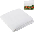 6.6 x 6.6 Ft Plant Shade Nylon Cloth, White Plant Sun Protection Net with Reinforced Grommets, Garden Sunshade Cover Cloth for Protecting Plants from Direct Sunlight