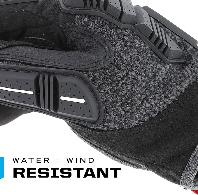 Mechanix Wear ColdWork M-Pact Winter Work Gloves - Insulated Wind & Water Resistant Heavy Duty Work Gloves - Impact Protection - Machine Washable - Medium - Black & Grey