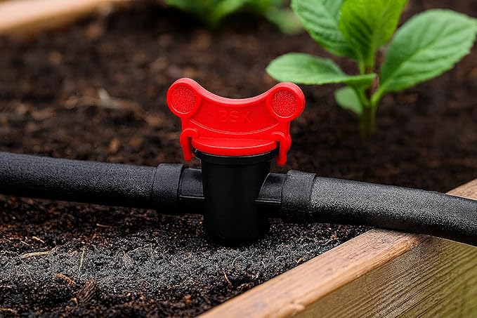 1/2" Drip Irrigation Shut-Off Valves – Barbed Connectors for Tubing & Water Lines (Multi-Pack Options) (2)