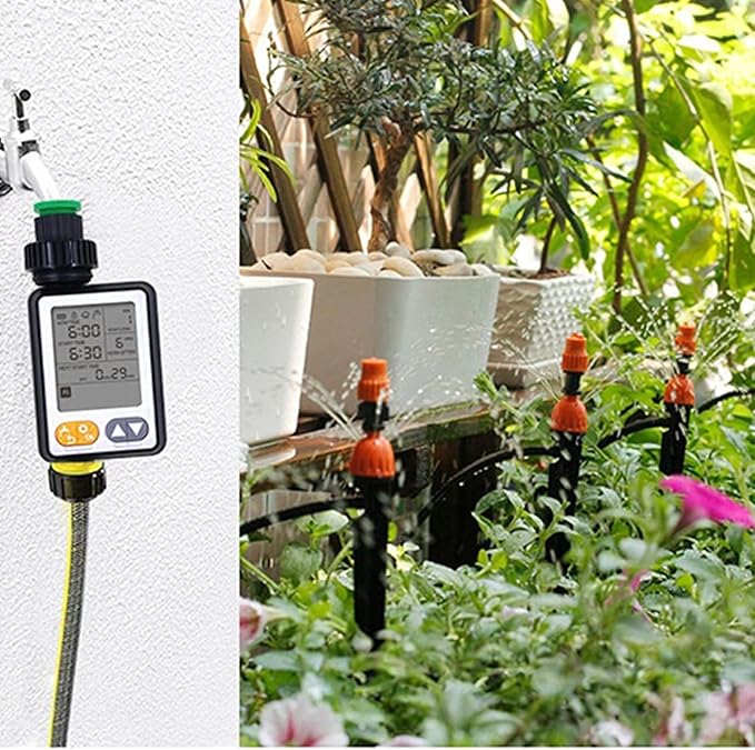 Outdoor Plant Watering Timer with Detection and LCD Display for Precise Irrigation Control