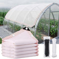 50% White Shade Cloth for Plant Sunblock, Heavy Duty Garden Netting Breathable Shade Mesh Tarp with Grommets Outdoor Privacy Fence Screen for Greenhouse Patio Yard Canopy(11x20ft)