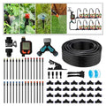 100FT Drip Irrigation Kit - 28 Adjustable 360° Nozzles & T-Connectors for Garden, Lawn & Plant Watering System