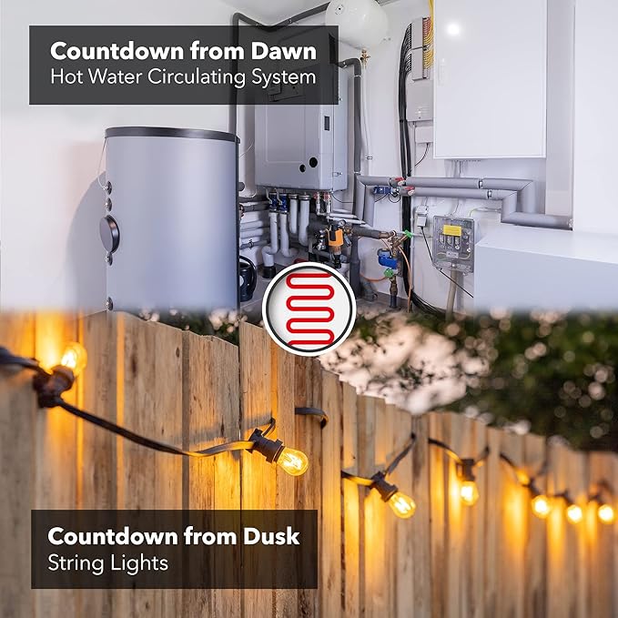 BN-LINK Short Period Repeat Cycle Intermittent Timer, Interval Timer - Day, Night, or 24 Hour Operation, Photocell Light Sensor Dusk to Dawn for Hydroponics Aquaponics Aeroponics