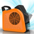 High Velocity Blower Fan - Air Mover for Drying, Cooling and Exhausting, Portable Floor Fans with 185° Rotation for Home Use or Job Site, Utility Fan with 3 Speeds, 2 Outlets, 355CFM, Orange