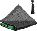 Bigmeta Cuttable Shade Cloth for Garden - 50% UV-Resistant Mesh Tarp with Rope, Black Sun Cover Net for Patio Greenhouse Raised Beds Plants (6.5x10FT)