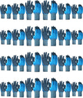 Mimorou 24 Pairs Waterproof Work Gloves Bulk Double Rubber Coated Non-slip Working Gloves Women Men Gardening Gloves