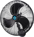 Tornado 20 Inch Pro Series High Velocity Waterproof Outdoor Wall Mount Fan, Oscillating Industrial, Commercial & Residential Fan, 3-Speed, 5250 CFM, 1550 RPM, 1/7 HP, 6.6 FT Cord, UL Listed