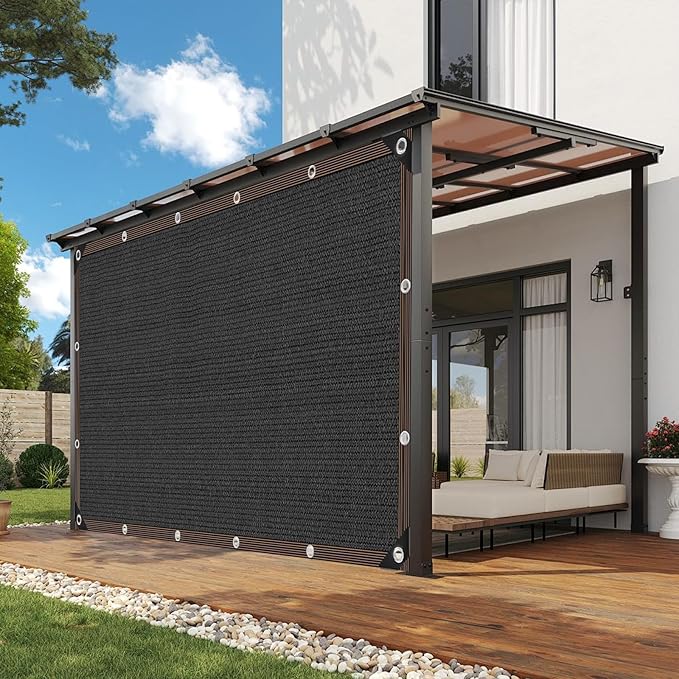 6 x 8 FT Shade Cloth -for Garden Plants, 90% Sunblock Shade Neting -for Outdoor Garden Bed Neting Mesh Pergola Patio Lawn Sun Cloth - for Dog Kennel Cover Chicken Coop