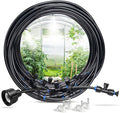 homenote Misting Cooling System, 98FT Pre-Assembled Misting Kit, 29 Rust-Proof Nozzles, 3/4" Adapter, Outdoor Mister for Patio Cooling, Greenhouse, Pet & Chicken Coop